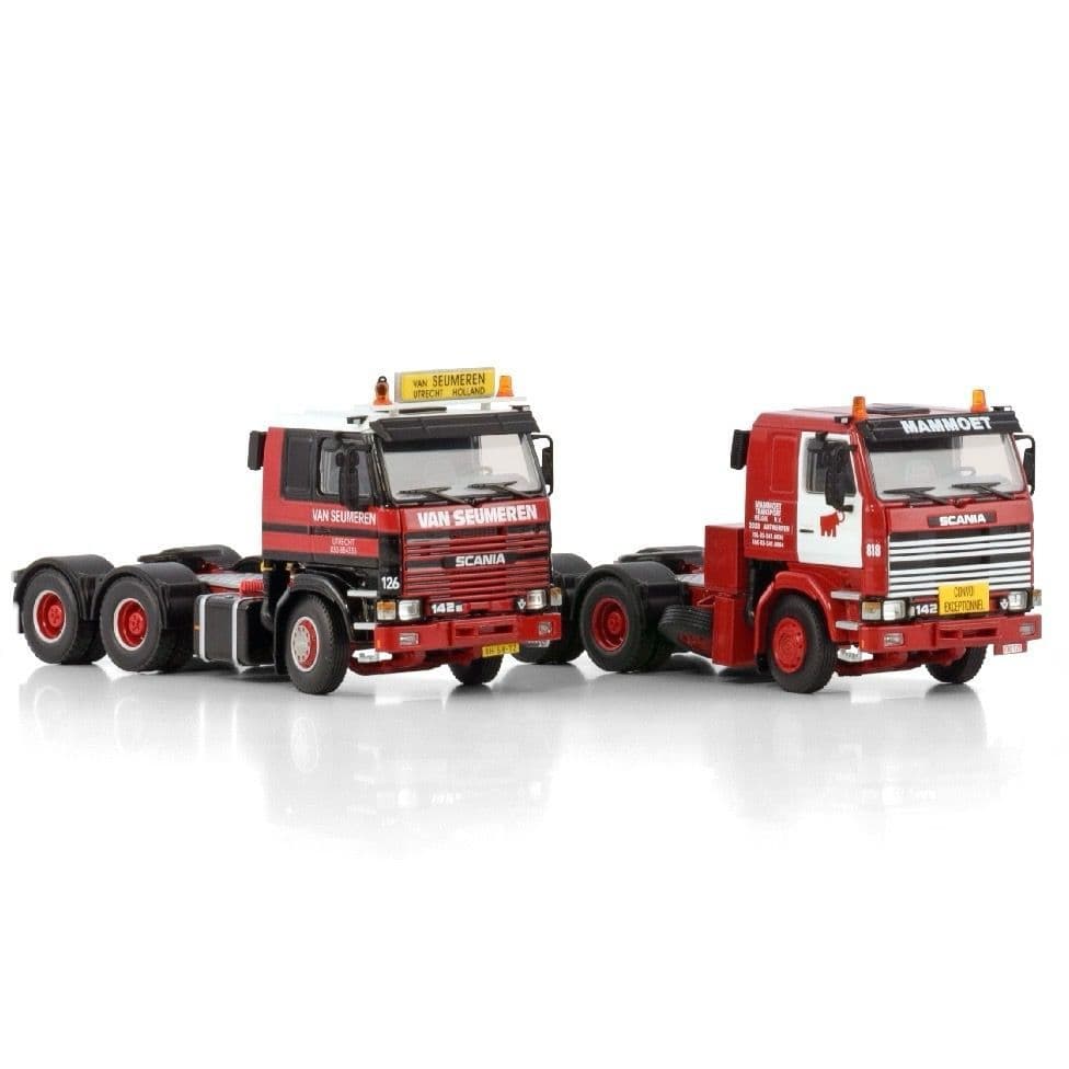 【未使用品】wsi MAMMOET  スカニア WSI Mammoet & Van Seumeren Scania 142 6x4 3-axle classic set