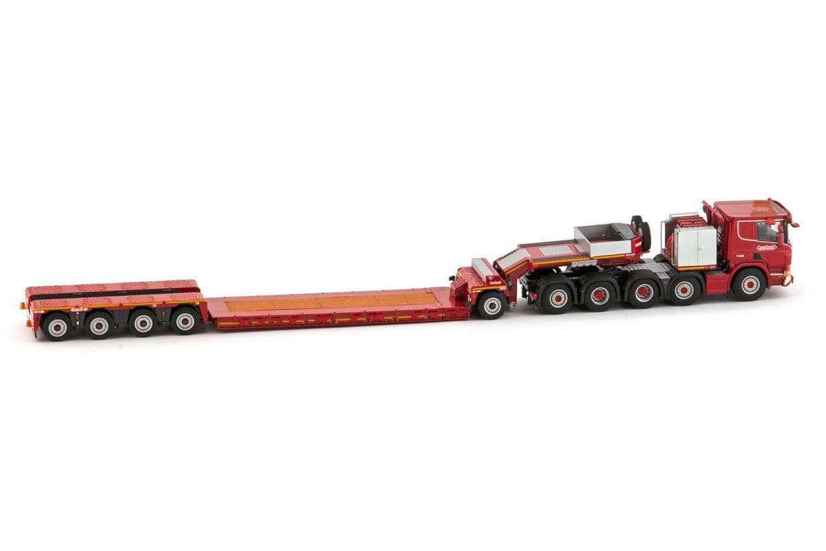 WSI Nooteboom Red Line Scania P6 Flat Roof 10x4 4 Axle