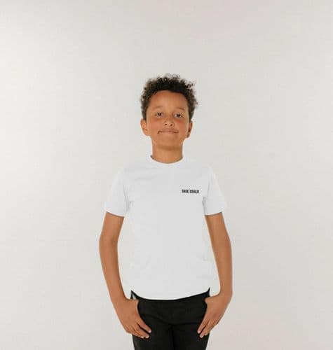 Kids eco Shoe Chalk Tee White