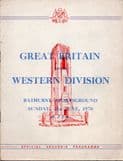 GREAT BRITAIN v WESTERN DIVISION 1970