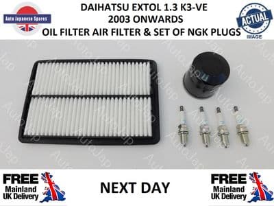 DAIHATSU EXTOL 1.3 SERVICE KIT OIL & AIR FILTER , SPARK PLUGS