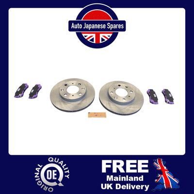 FITS HONDA N BOX 2011 - 2017 2WD FRONT BRAKE DISCS & PADS