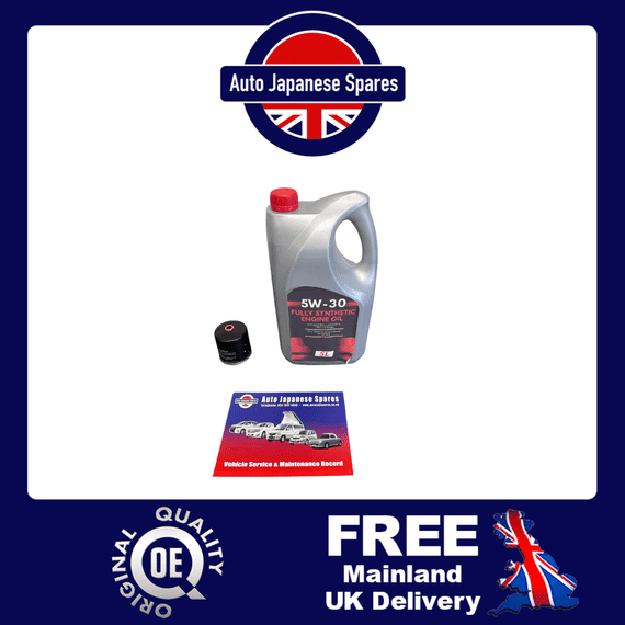 FITS NISSAN ELGRAND E51 02 -10 2.5i 3.5i 5LTR OIL & OIL FILTER & SERVICE BOOKLET