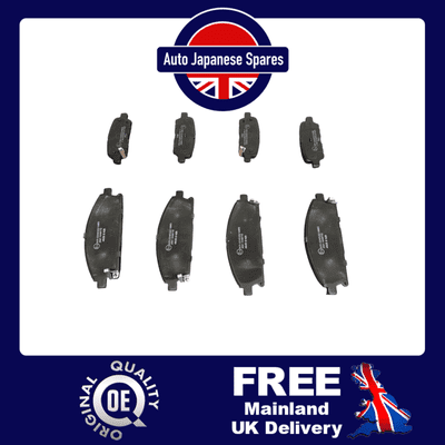 FITS NISSAN ELGRAND E51 2002 -2010 FRONT & REAR PAD SET NEXT DAY DELIVERY
