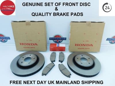 HONDA ELYSION  RR1/2/3/4/5 2004 ON GENUINE  FRONT BRAKE DISCS & BRAKE PADS SET