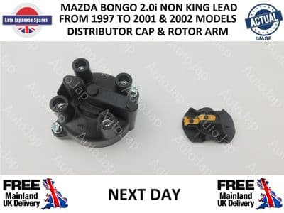 MAZDA BONGO 2.0 1997 TO 2001 2002 DISTRIBUTOR CAP AND ROTOR ARM NON KING LEAD TYPE