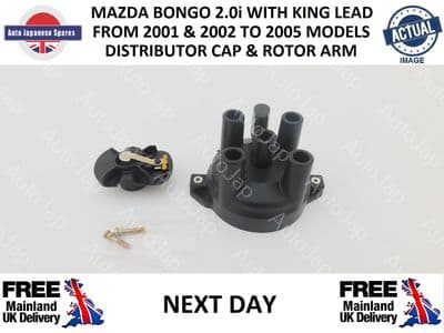 MAZDA BONGO 2.0i 2001-2005 DISTRIBUTOR CAP & ROTAR WITH KING LEAD