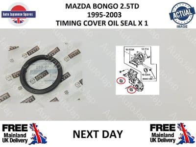 MAZDA BONGO 2.5TD 1995-2003 GENUINE TIMING COVER OIL SEAL