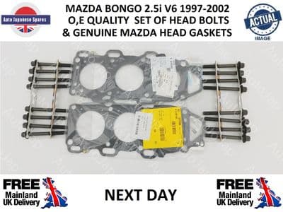 MAZDA BONGO 2.5V6 PETROL GENUINE 1995 - 2006 HEAD GASKETS & BOLTS