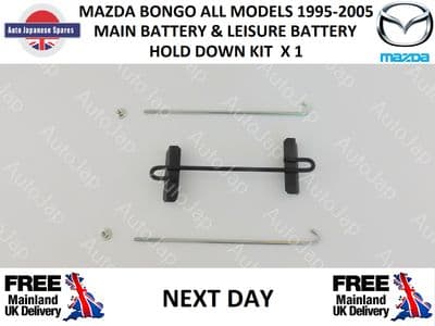 MAZDA BONGO ALL MODELS MAIN BATTERY & LEISURE HOLD DOWN KIT X1