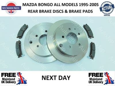 MAZDA BONGO ALL MODELS REAR BRAKE DISCS & PAD