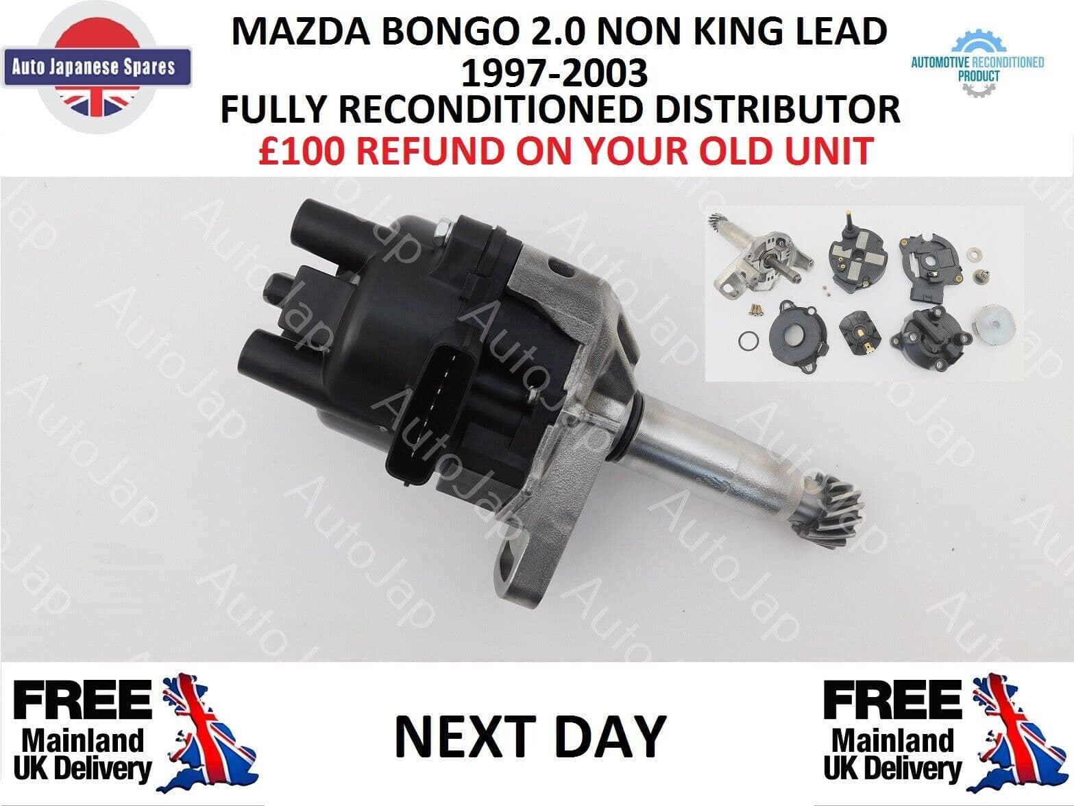 MAZDA BONGO DISTRIBUTOR/NON KING LEAD TYPE FULLY RECONDITIONED