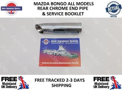 MAZDA BONGO REAR CHROME END PIPE & SERVICE RECORD BOOKLET