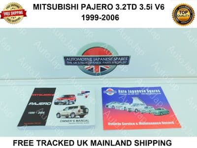 MITSUBISH PAJERO 3.2TD 3.5V6 1999-2006 HANDBOOK & SERVICE MANUAL