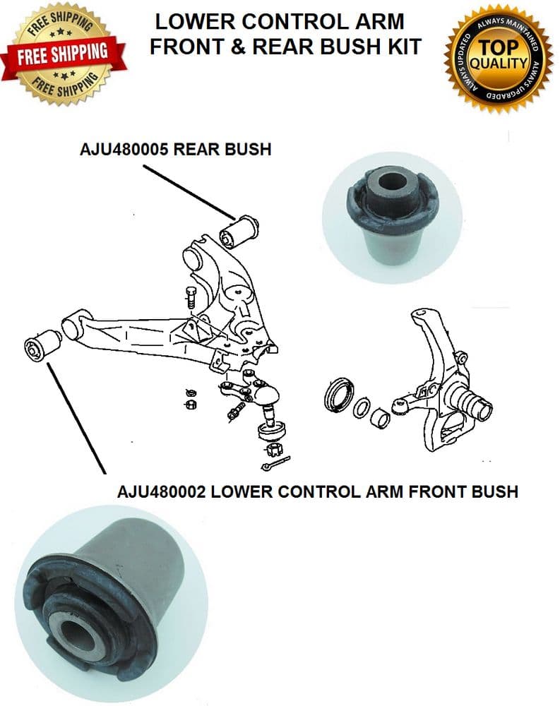 MITSUBISHI DELICA FRONT LOWER CONTROL ARM FRONT & REAR BUSH KIT