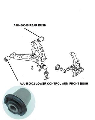 MITSUBISHI FRONT LOWER CONTROL ARM FRONT BUSH