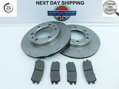 MITSUBISHI REAR VENTED BRAKE DISCS & BRAKE PAD SET