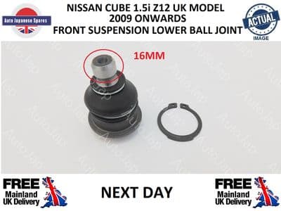 NISSAN CUBE 1.5 2009 ONWARDS UK MODEL  16mm BOTTOM BALL JOINT