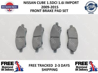 NISSAN CUBE 1.5DCI 1.6i 2009-2015 FRONT BRAKE PAD SET