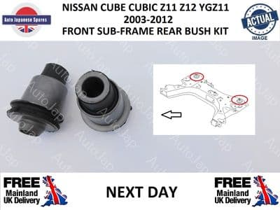 NISSAN CUBE CUBIC Z11 Z12 YGZ11 2003-2011 FRONT SUBFRAME REAR BUSH X 2