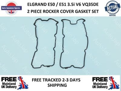 NISSAN ELGRAND 3.5i PETROL VQ35DE 2 PIECE ROCKER COVER GASKET SET