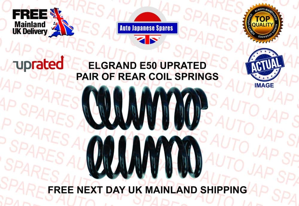 NISSAN ELGRAND E50 PAIR OF UPRATED REAR COIL SPRINGS
