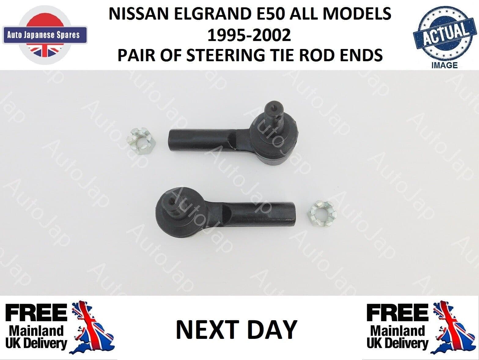 NISSAN ELGRAND E50 TRACK ROD ENDS X 2