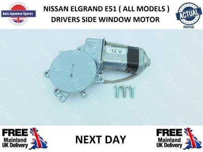 NISSAN ELGRAND E51 DRIVERS SIDE WINDOW MOTOR