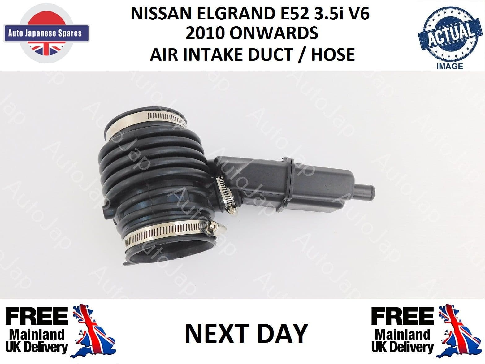 NISSAN ELGRAND E52 3 5i AIR INTAKE HOSE