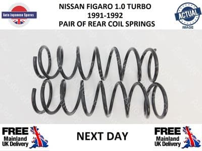 NISSAN FIGARO 1.0 TURBO 1991-1992 PAIR OF REAL COIL SPRINGS