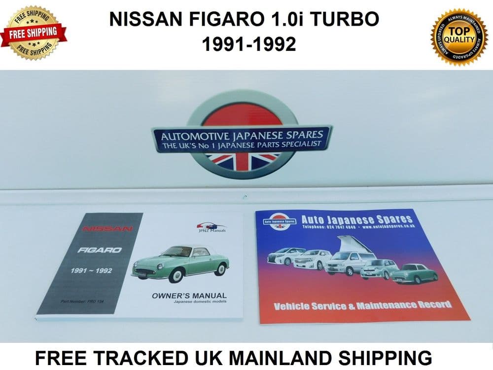 NISSAN FIGARO OWNERS HANDBOOK SERVICE RECORD BOOKLET nissan-figaro-owners-handbook-service-record-booklet