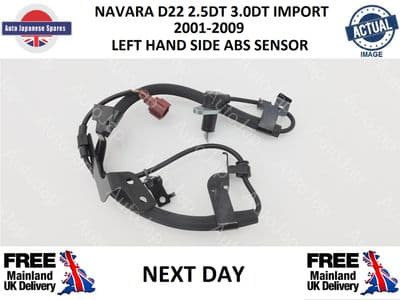 NISSAN NAVARA D22 2.5 3.0 DT IMPORT  2001-2009 LEFT HAND SIDE ABS SENSOR