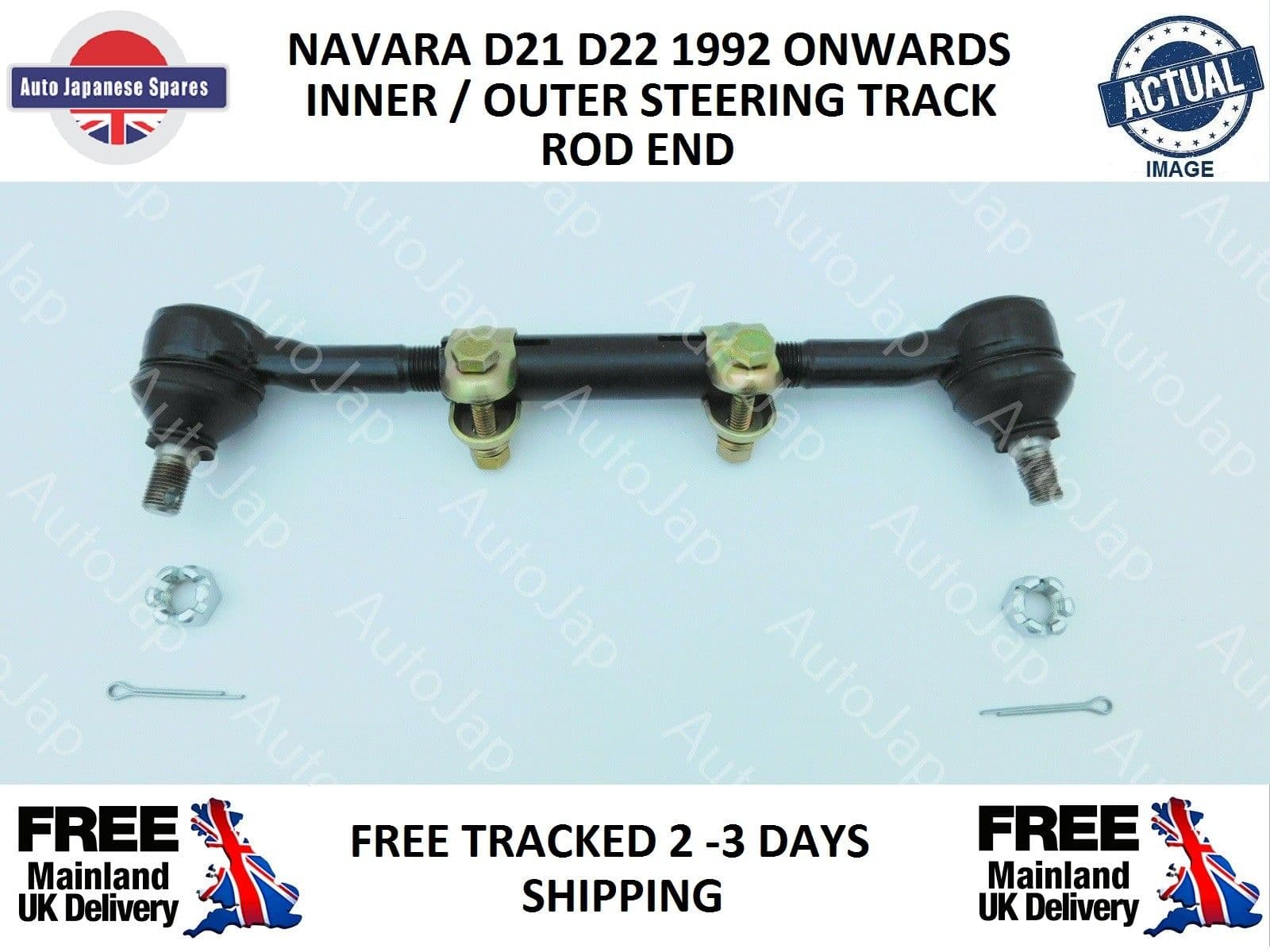 thumbnail image 2 of JPL Steering Rack Tie Rod Set – Nissan Navara D40 2.5 DCi 2005 – 2 Inner + 2 Outer – N4225, N4226, N4934 2 of 4
