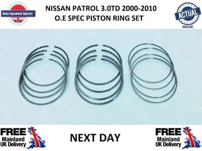 NISSAN PATROL 3.0TD COMPLETE PISTON RING SET