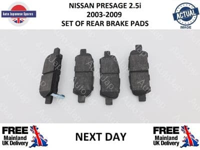 NISSAN PRESAGE 2.5i REAR BRAKE PADS
