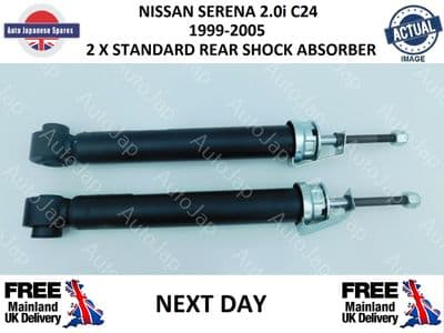 NISSAN SERENA 2.0i C24 PAIR OF REAR SHOCK ABSORBERS ( NON ELECTRIC )