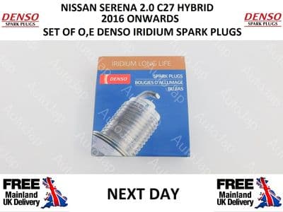 NISSAN SERENA 2.0i HYBRID C27 2016 ONWARDS DENSO SPARK PLUG SET