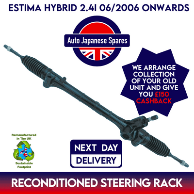 RECONDITIONED TOYOTA ESTIMA HYBRID 2.4i 06/2006 ONWARDS MANUAL POWER STEERING RACK