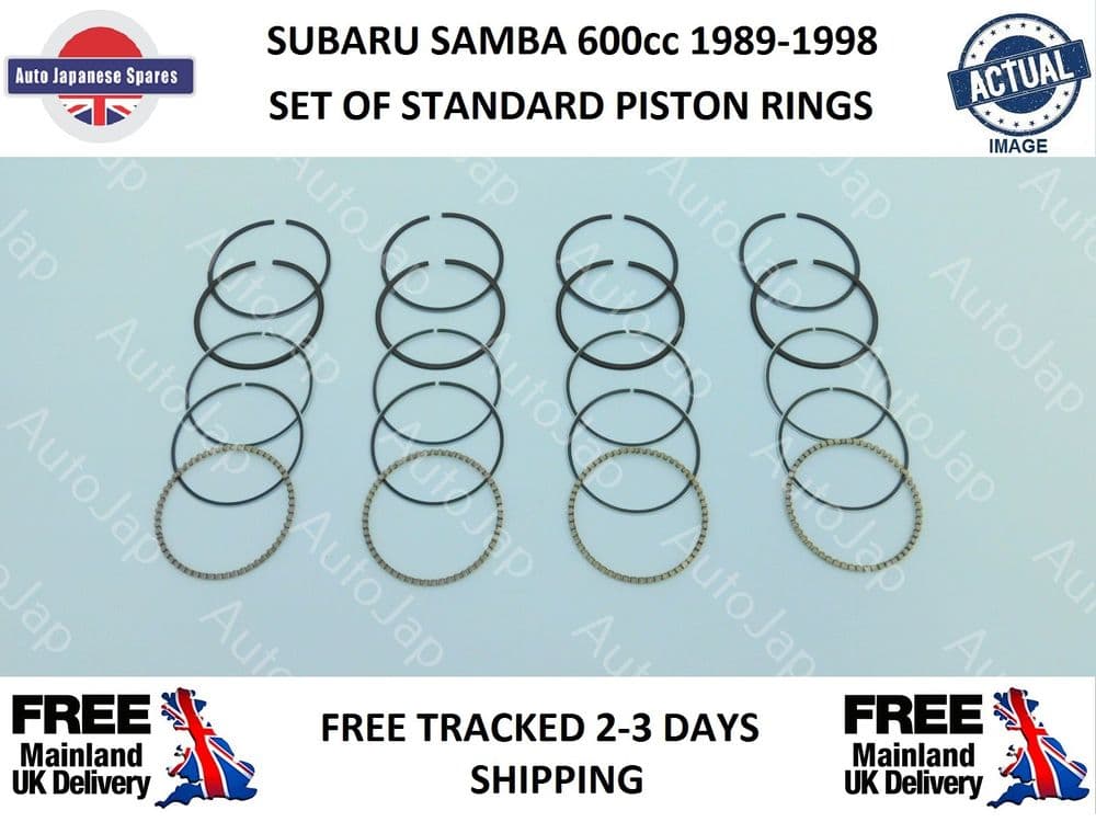 SUBARU SAMBAR COMPLETE SET OF STANDARD PISTON RINGS