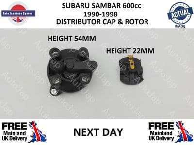 SUBARU SAMBAR DISTRIBUTOR CAP & ROTOR ARM FOR VEHICLES WITH POINTS