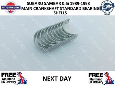 SUBARU SAMBAR MAIN CRANKSHAFT BEARINGS SHELLS ( STANDARD )