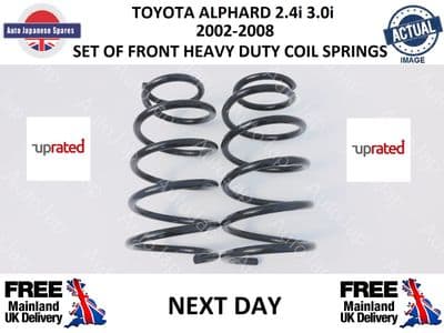 TOYOTA ALPHARD 2.4i 3.0i 2002-2008 HEAVY DUTY 20% FRONT SPRING COILS