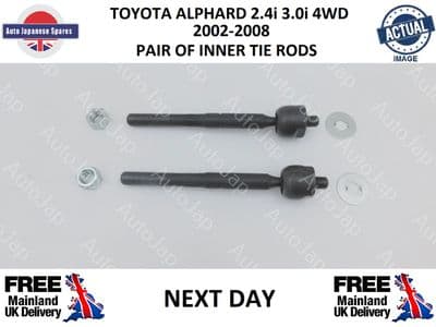 TOYOTA ALPHARD 2.4i 3.0i 4WD PAIR OF INNER TIE RODS