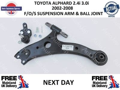 TOYOTA ALPHARD 2.4i 3.0i DRIVERS SIDE FRONT SUSPENSION  ARM & BALL JOINT