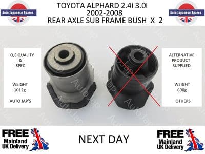TOYOTA ALPHARD 2002-2008 PAIR OF REAR AXLE SUB-FRAME BUSHES