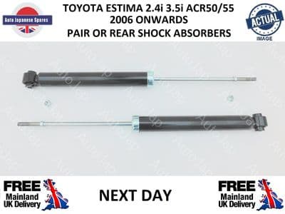 TOYOTA ESTIMA 2.4i 3.5i 2006-2016 PAIR OF REAR CHOCK ABSORBER