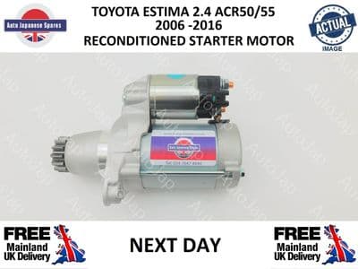 TOYOTA ESTIMA 2AZFE 2006-2016 RECONDITIONED  STARTER MOTOR