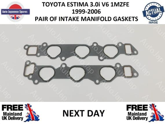 TOYOTA ESTIMA 3.0i  1999-2006 PAIR OF INTAKE MANIFOLD GASKETS