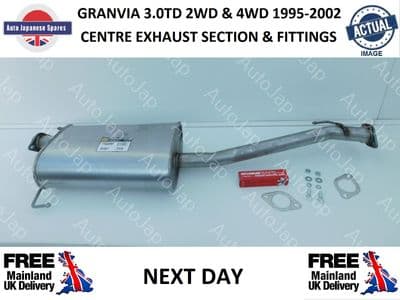 TOYOTA GRANVIA 1995-2002 3.0DT 2WD & 4WD MIDDLE SECTION EXHAUST & FITTING KIT