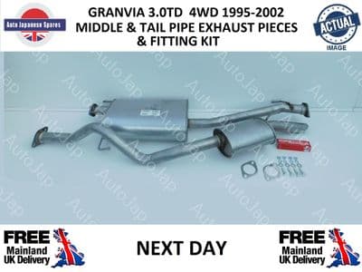 TOYOTA GRANVIA 3.0DT 4WD MIDDLE AND TAIL PIPE EXHAUST KIT